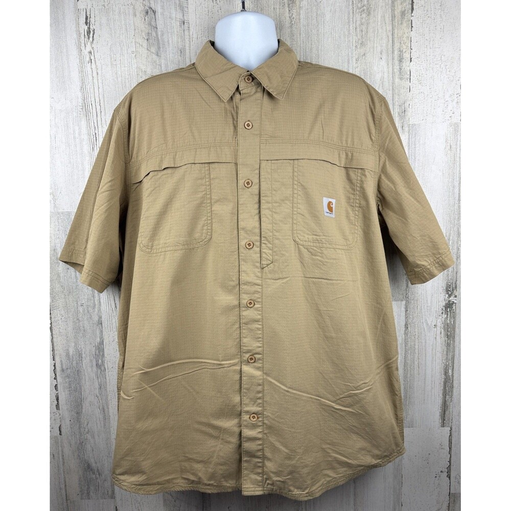 Carhartt Force Vented Relaxed Fit Button Front Shirt XL (26”x32”)